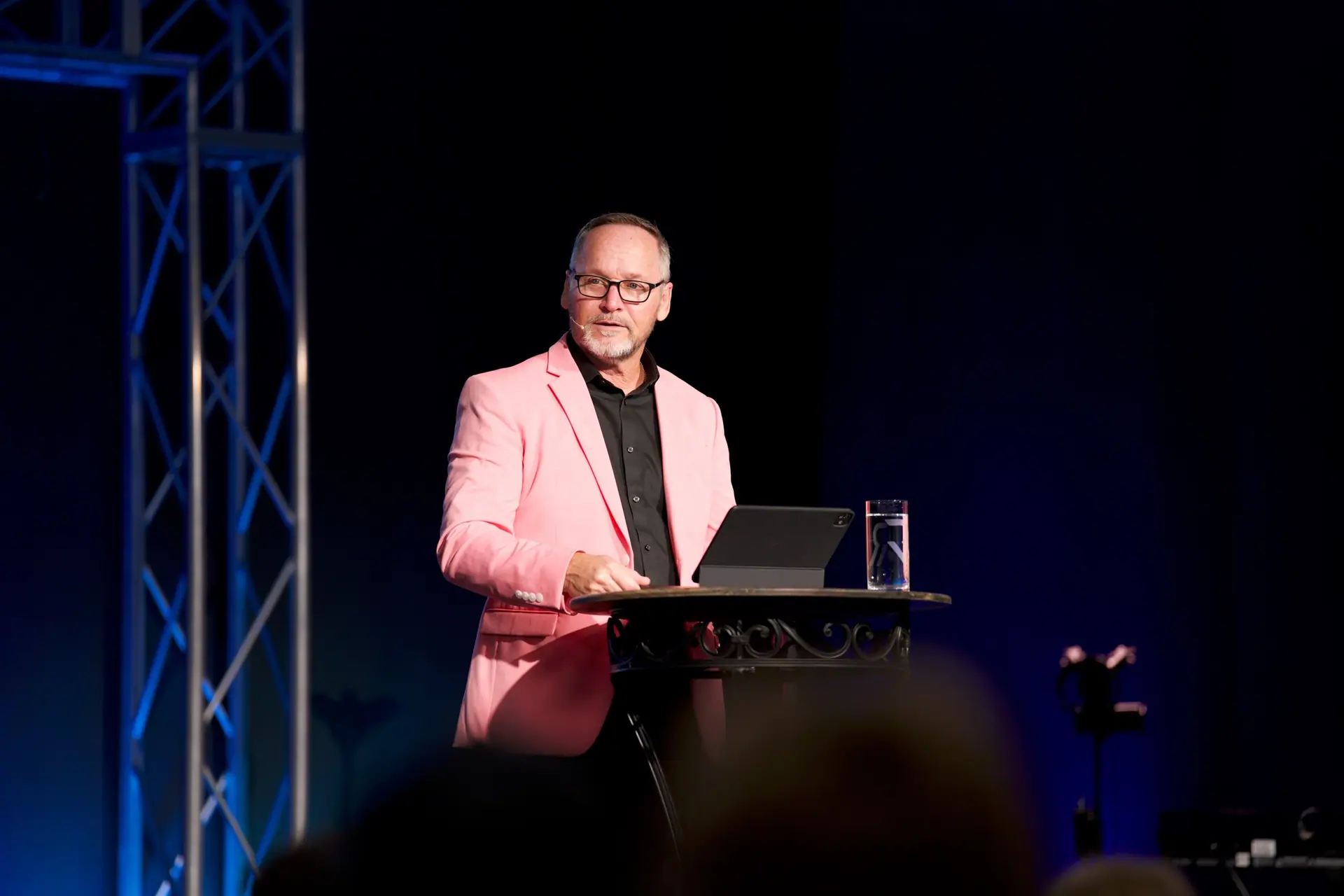Pastor Steve Parker teaching on a Sunday